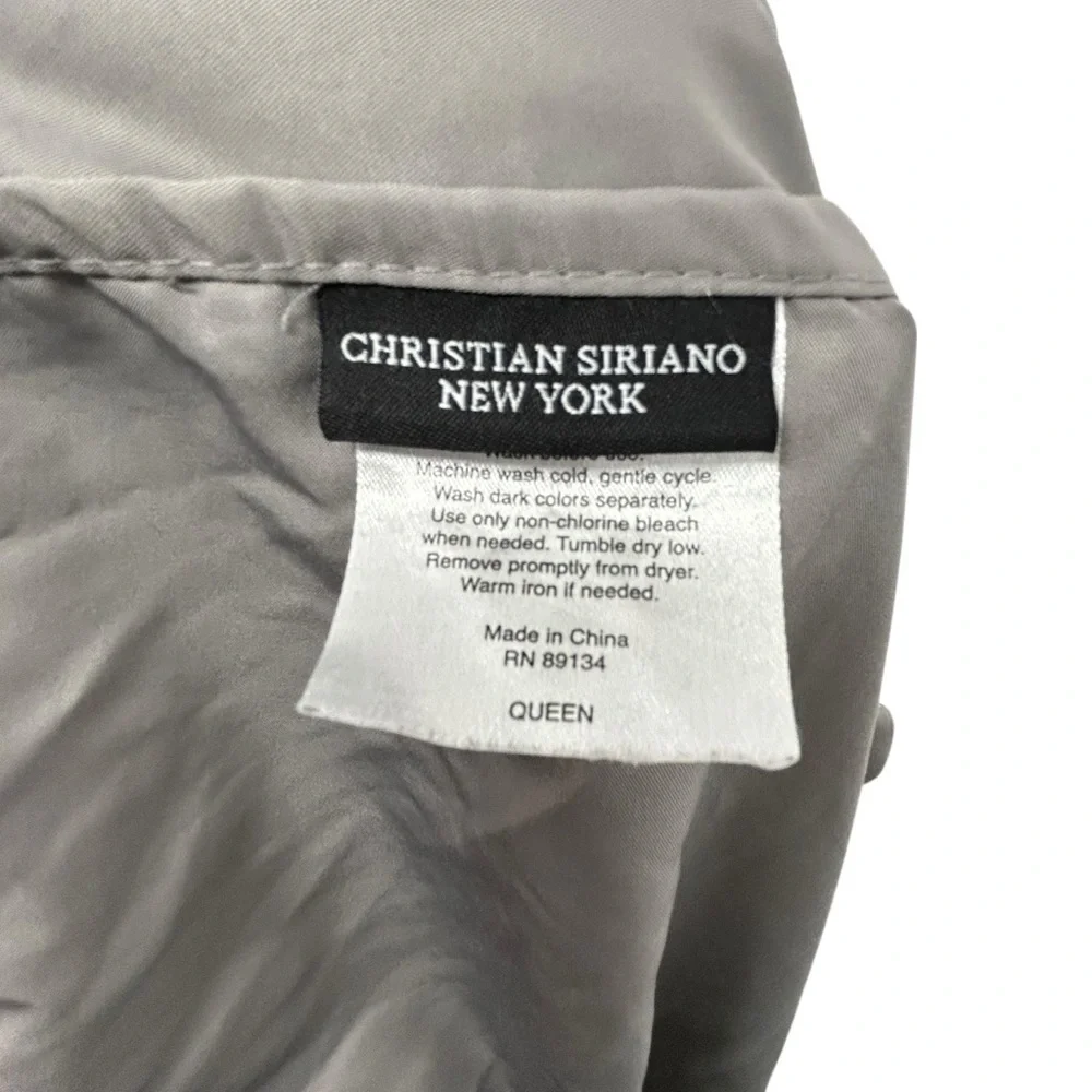 Christian Siriano New York Queen fabric cover Gray 100% Polyester
